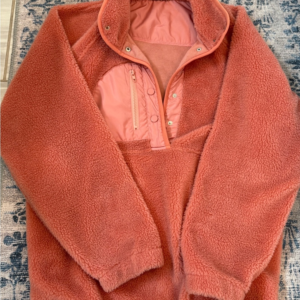 Cozy Coral Fleece Pullover